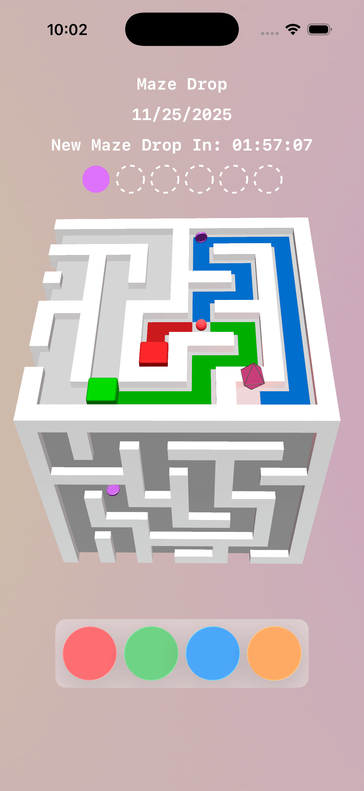 Mazeep MazeDrop — A Daily Maze Challenge
